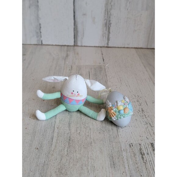 Easter bunny 3D egg ornament Xmas chick set spring - Picture 1 of 9